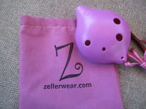 Purple Ocarina Plastic 6-hole Alto C Music with Bag - Picture 1 of 6