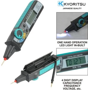 Kyoritsu Digitalmultimeter KEW-1030 Stift Typ mehrfarbiges digitales Display - Bild 1 von 8