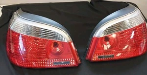 04-07 BMW E60 525I 530I 550I M5 PAIR RH LH RIGHT LEFT TAIL LIGHT LAMP OEM - Picture 1 of 8