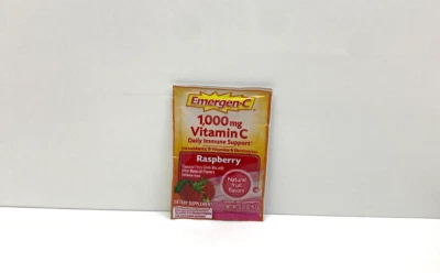 49 Emergen-C 1000 MG Vitamin C Raspberry Orange Packets Drink Mix 2026 - Image 1 of 4