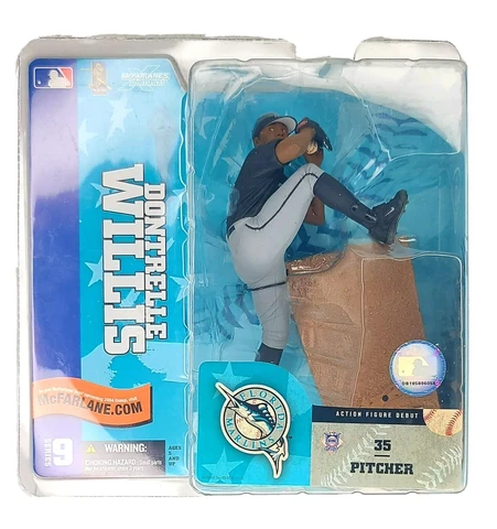 Dontrelle Willis Florida Marlins MLB Action Figure Debut Variant NIP NIB Cover