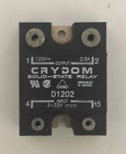 Entrada de relé de estado sólido CRYDOM D1202 salida de 3-32 V 120V 2.5A - Imagen 1 de 2