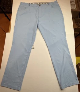 Puma Golf Pants Mens 40x32 Light Blue Chino Performance Rickie Fowler Golf Pants - Picture 1 of 21