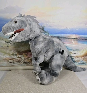 16" Tall Jurassic World JP Plush Gray Indominus Rex Stuffed Dinosaur T-Rex 2015 - Picture 1 of 7