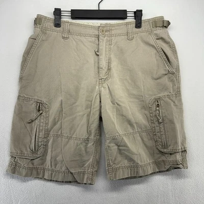 Pantalones Cortos Para Hombre The North Face 34 Marrón Beige Ripstop Carga De Colección Y2k Sueltos 11" Foto 1 de 4