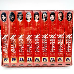 Life and Adventures of Nicholas Nickleby VHS 9 Tape Complete Box Set A&E Sealed - Imagen 1 de 4