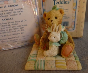 Figurina Orsacchiotto Camille Orso con Coniglietto Mi Perderei Senza di Te 1992 - Foto 1 di 6