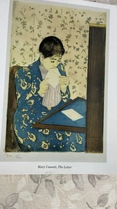 24” X 18” Laminated Print - By Artist, Mary Cassatt, Titled: The Letter Vintage - Picture 1 of 15