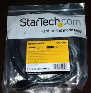 StarTech 6ft HDMI to DVI-D Cable - M/M (HDMIDVIMM6) Male / Male Cable / Adapter - Picture 1 of 2