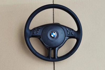 Volante BMW E46 E39 E53 acabado SPORT napa y piano OEM Foto 1 de 4