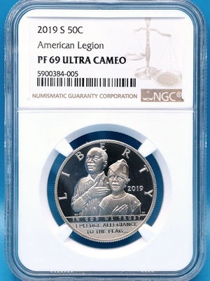 2019-S American Legion 50c NGC PF 69 Ultra Cameo - Image 1 of 4