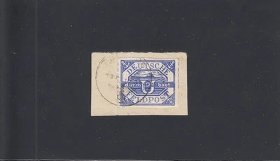 Feldpost: MiNr. 13b auf Briefstück, Datum 14.4.1945, BPP Attest - Bild 1 von 2