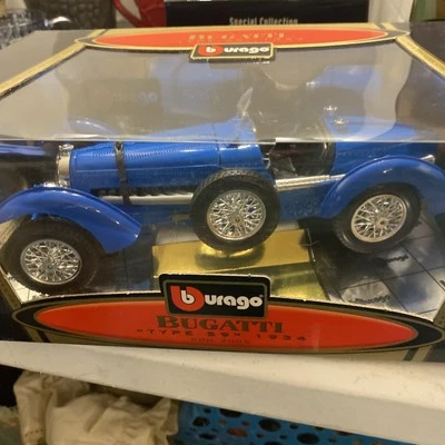 Burago Diamonds Bugatti Type59 In Blue 1:18 Die Cast Model Boxed COD3005 - Image 1 of 4