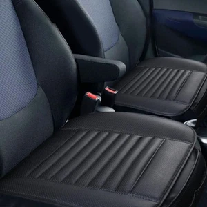 2x Auto Sitzauflage Sitzbezüge Sitzkissen Sitzmatte Matte PU Leder Universal- - Bild 1 von 23