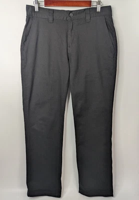 Pantalones chinos Altamont para hombre 32 negros 989 clásicos calce recto patinador Y2K Foto 1 de 4