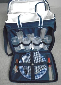 NEU Princess Cruise Line Picknickkorb Set Service für 4 mit OVP - Bild 1 von 17