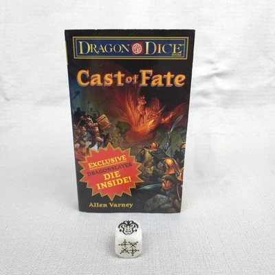 DRAGON DICE Cast of Fate Novel w/ DRAGONSLAYER DIE ~ D&D Dice Game by TSR - Image 1 of 4