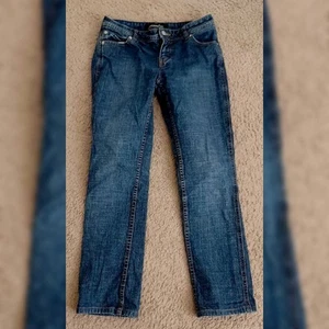 Jeans vintage Y2K Victoria's Secret vita bassa Londra blu gamba dritta taglia 0 - Foto 1 di 4