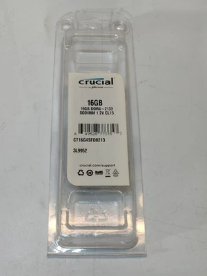 CT16G4SFD8213 CRUCIAL 16GB DDR4 2133 SODIMM PC4-17000 1.2V 260-PIN SDRAM - Image 1 of 3