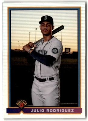 Julio Rodriguez 2021 Bowman '91 Refractor #91B-JR Seattle Mariners - Image 1 of 2
