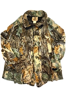 Vintage Duxbak Camo Hunting Jacket Double Zipper Huge Pockets Very Warm - Picture 1 of 13