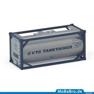 Blau grauer 20ft Tank-Container "VTG Tanktainer" in 1:87 (H0) - Bild 1 von 3