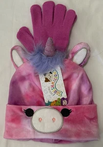 Nuevo SQUISHMALLOW Lola Unicornio Niños Tobogán Sombrero y Guantes Conjunto Jazwares - Imagen 1 de 3