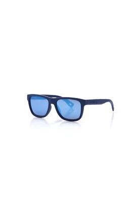 NOVO óculos de sol Lacoste L3630S 424 azul fosco com lentes espelhadas azuis - Imagem 1 de 4