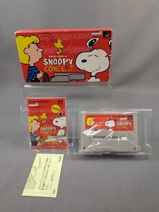 NINTENDO SUPER FAMICOM SFC SNOOPY CONCERT Japanese Version Boxed - Picture 1 of 14