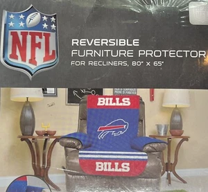 BUFFALO BILLS Chair Recliner Furniture Protector Cover REVERSIBLE Mafia NEW - Picture 1 of 4