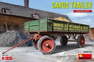 MINIART MINIATURE SERIES 1:35 KIT RIMORCHIO TRATTORE CARGO TRAILER ART 38043 - Foto 1 di 1