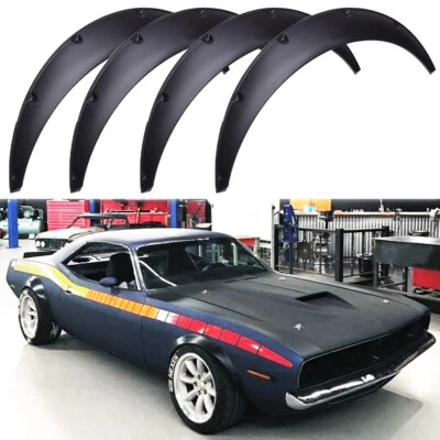 Arcos de rueda flexibles para guardabarros de coche 4 piezas 2" para Plymouth Barracuda 1964-1974 Foto 1 de 4