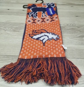 NFL Denver Broncos Forever Collectibles stampa natalizia invernale a righe - Foto 1 di 9