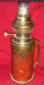Alte Petroleumlampe oder Öl Kupfer Haararbeit WW1 1 26 cm Nr. 731/31 - Bild 1 von 11