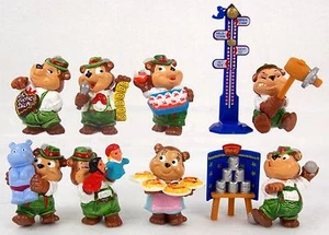 HPF : 8 verschiedene Figuren Top Ten Teddies Volksfeststimmung 1996 Ü-Ei Paket - Bild 1 von 2