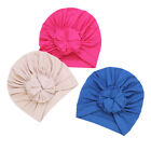 3Pcs Soft Newborn Baby Turban Headband Boy Girls Knotted Beanie Cap Headwear Hat
