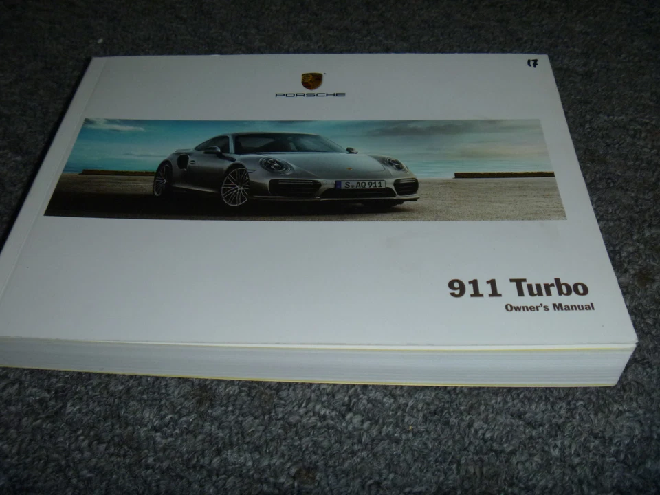 Руководство пользователя 2017 Porsche 911 Turbo S 3,8 л владелец оператор xz - Изображение 1 из 1