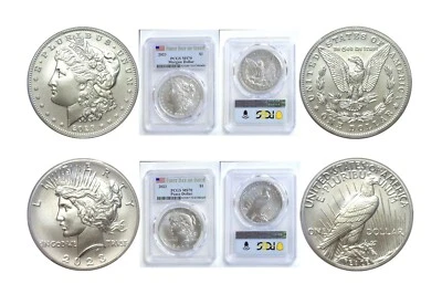 2023 $1 Silver Dollar Commemorative 2 Coin Set  PCGS MS 70 FDI - Image 1 of 4