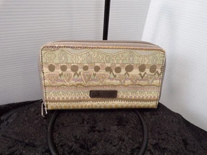 Purse Crossbody W Wallet Combo SAKROOTS 8x4 Ziparound Closure Pastel Vinyl - Picture 1 of 15