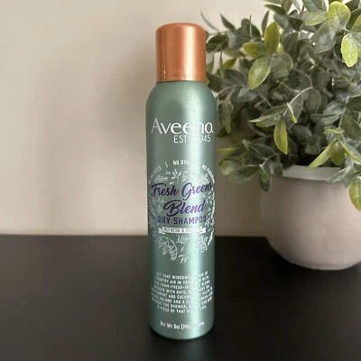 Aveeno Fresh Greens Blend CHAMPÚ SECO Aerosol Spray Avena Romero Menta 5 OZ Foto 1 de 3