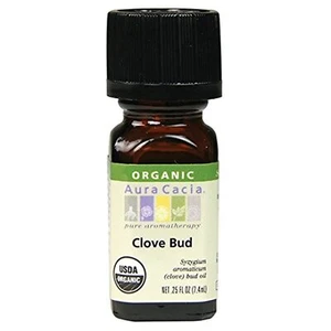 Aura Cacia 100% Pure Clove Bud Essential Oil | Certified Organic GC/MS Tested... - Picture 1 of 12