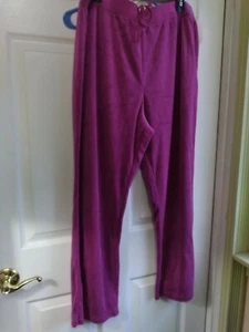 KIM ROGERS XLP cotton stretch rose PINK Lounge Sweat Pants Women's NEW w/ Tag - Picture 1 of 8