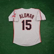 Sandy Alomar 1993 Cleveland Indians Grey Road Men's Cooperstown Jersey