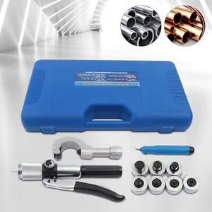 3/8"~1-1/8" 7 Lever Hydraulic Tubing Expander Tool Swaging Kit HVAC Tools Tube - Picture 1 of 14