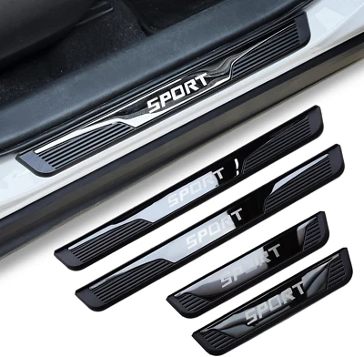 For INFINIT Accessories Car Door Scuff Sill Cover Panel Step Protector Trims X4 Foto 1 de 4