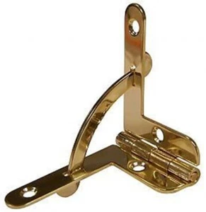 Coppia di cerniere quadranti piccole 1-5/16" - ottone massiccio - placcate oro - Foto 1 di 2