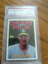 BEN GRIEVE PSA 8 ROOKIE 1994 TOPPS TRADED 44T 44 OAKLAND ATHLETICS RANGERS