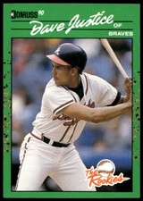 1990 Donruss The Rookies Dave Justice      Atlanta Braves
