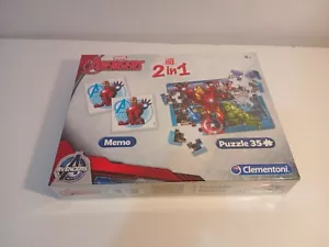 Clementoni Marvel Avengers 2 in 1 memo e puzzle 35 pezzi nuovo - Foto 1 di 6
