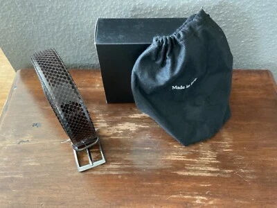 Sehr edler Python Ledergürtel Handmade Italy neu aus Geschäftsauflösung UVP 199€ - Bild 1 von 4